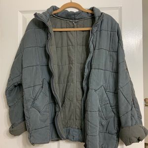 Free People Quilted Dolman Bomber Jacket